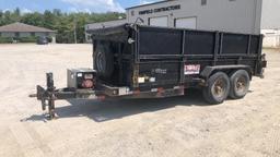 2004 Titan 7 Ton, 14' Dump Trailer, VIN# 4TGF1420551034319, Tandem Axle