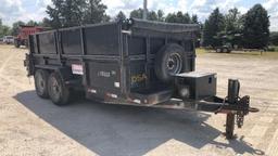 2004 Titan 7 Ton, 14' Dump Trailer, VIN# 4TGF1420551034319, Tandem Axle