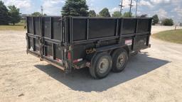 2004 Titan 7 Ton, 14' Dump Trailer, VIN# 4TGF1420551034319, Tandem Axle