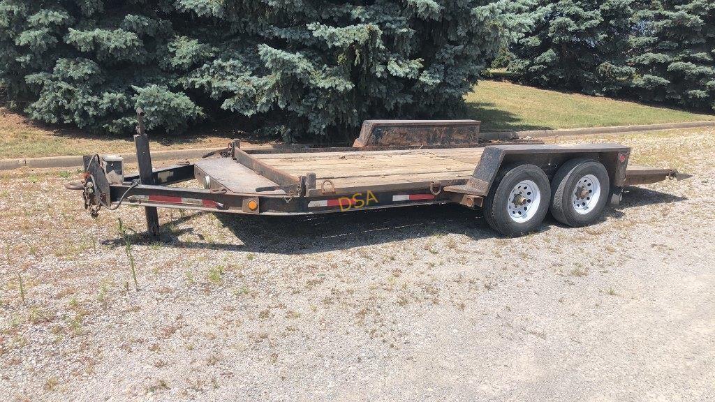 2005 Towmaster 16' 5 Ton Tilt Trailer, VIN# 4KNTT16205L162002, Tandem Axle