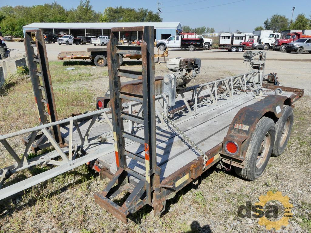 1995 Cronkhite 14' Tag Trailer, VIN# 473251921T1110475, 4 Ton, Tandem Axle