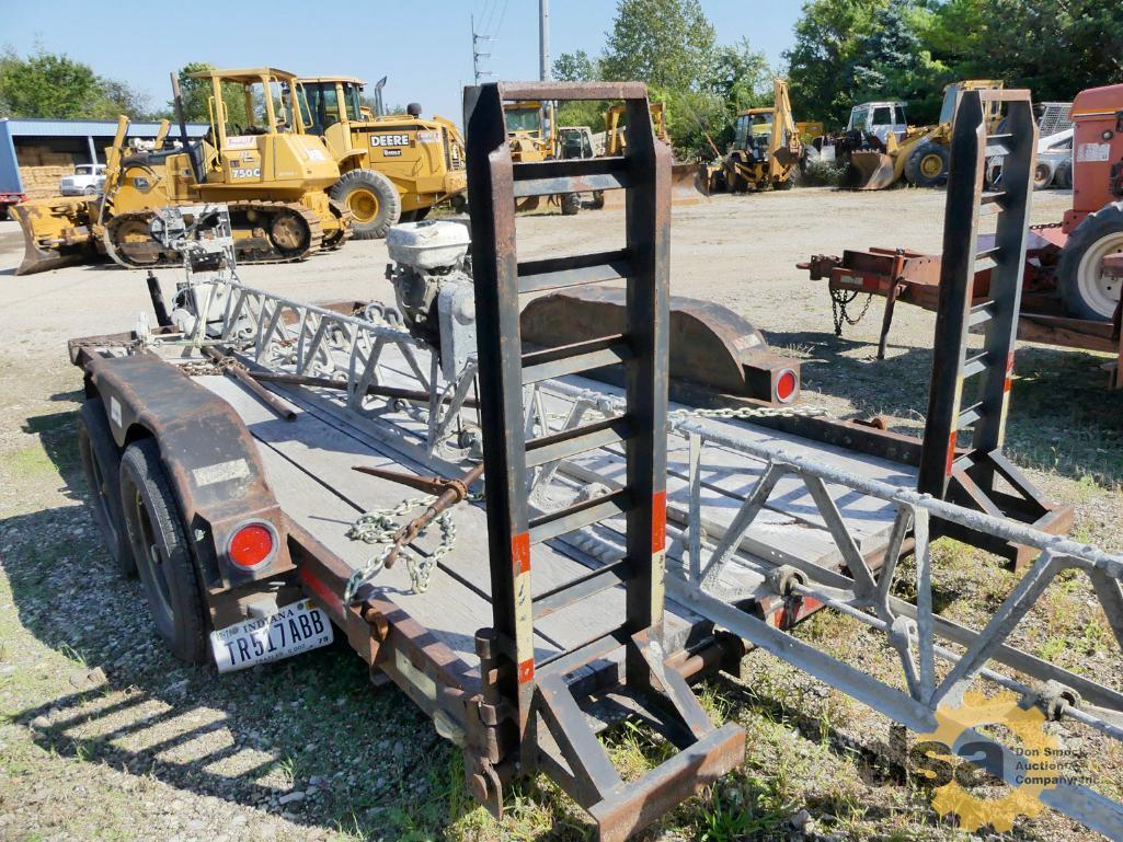 1995 Cronkhite 14' Tag Trailer, VIN# 473251921T1110475, 4 Ton, Tandem Axle