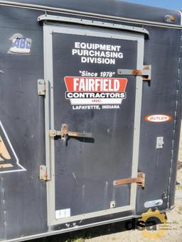 1996 Southwest Express Line Enclosed Trailer, VIN# 48B500E12T2012219, 12' x 8', Side Entry, Rear Bar