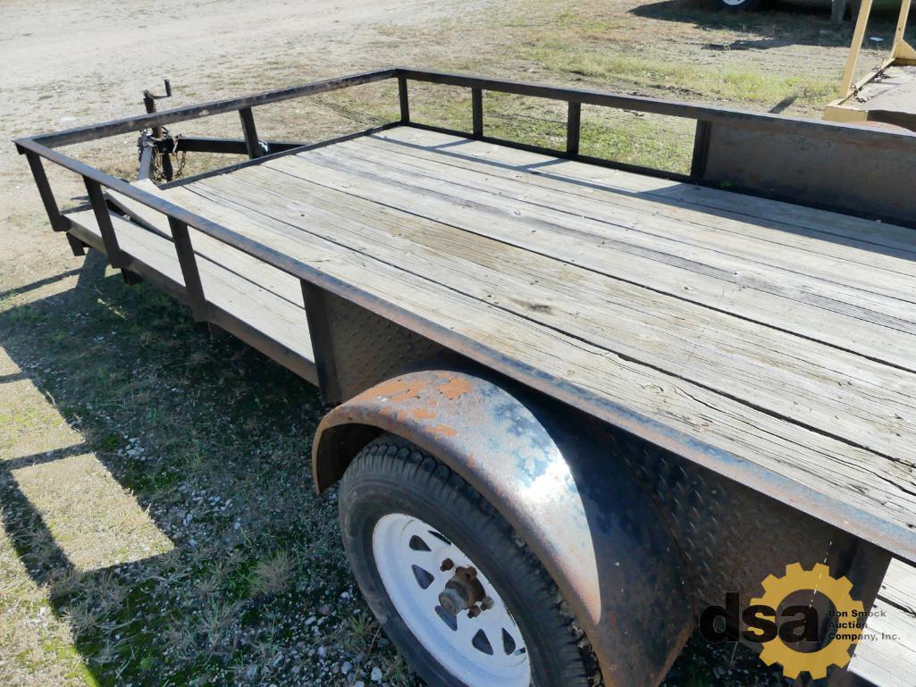 2015 Utility Trailer, S/N 56WAU1419FE005476, 2900# GAWR Capacity, Fold Down Ramps