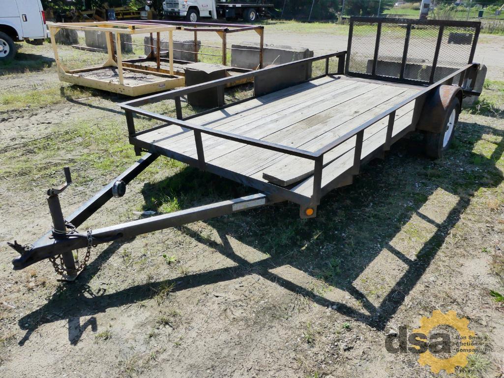 2015 Utility Trailer, S/N 56WAU1419FE005476, 2900# GAWR Capacity, Fold Down Ramps