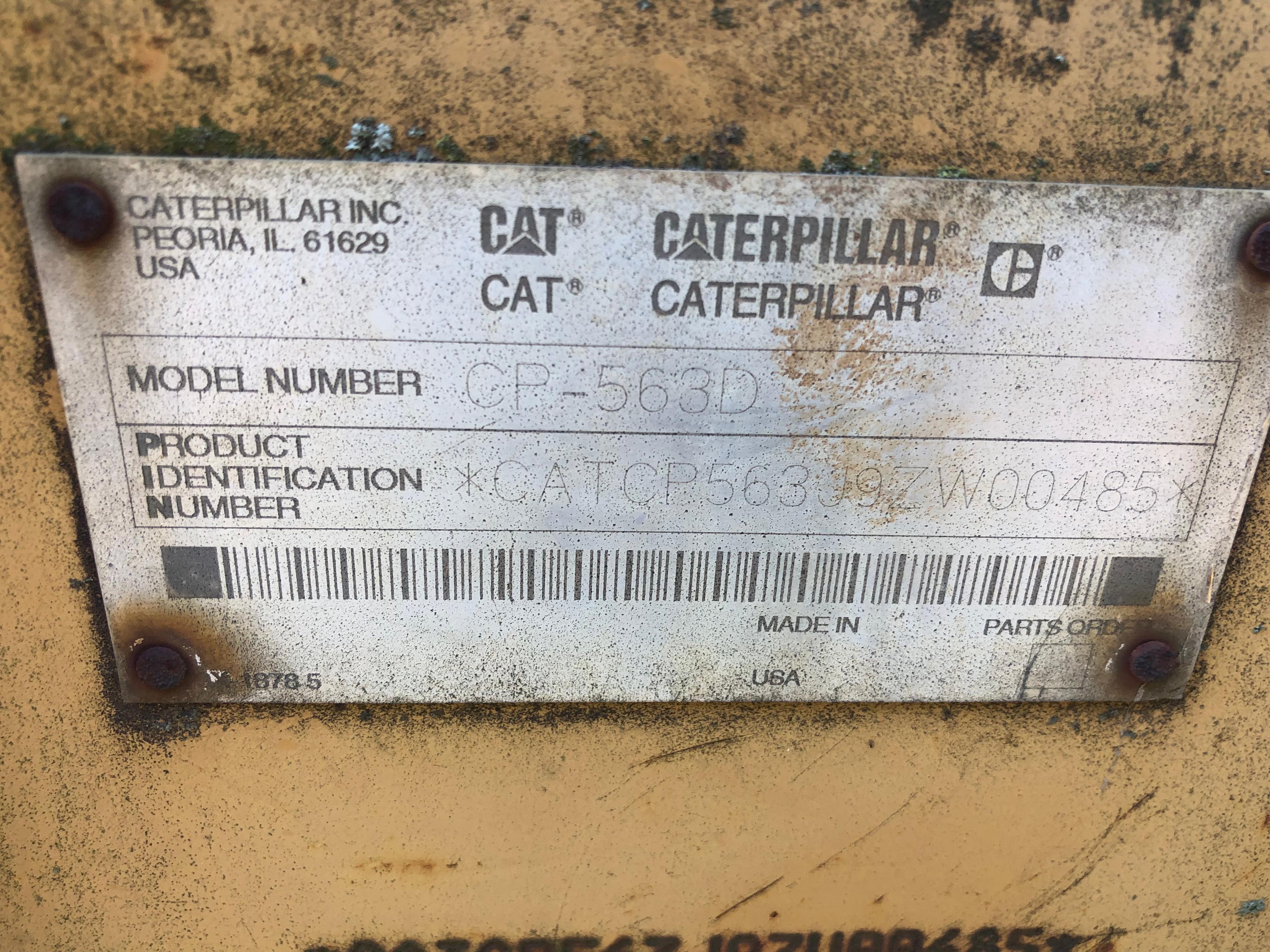 2001 Cat CP563D Padfoot Compactor