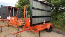 2003 Amsig Trailer Mounted Message Board,