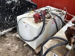 100 Gallon Gas Tank with Fill Rite 15GPM Pump