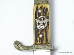 GERMAN WEYERSBURG KIRSCHBAUM & CIE THIRD REICH POLICE BAYONET.