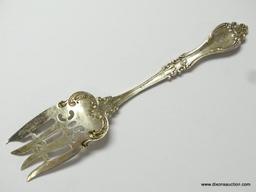 .925 STERLING SILVER R.C. ACTON & SONS ART NOUVEAU PATTERN SERVING MEAT FORK. MEASURES APPROX.