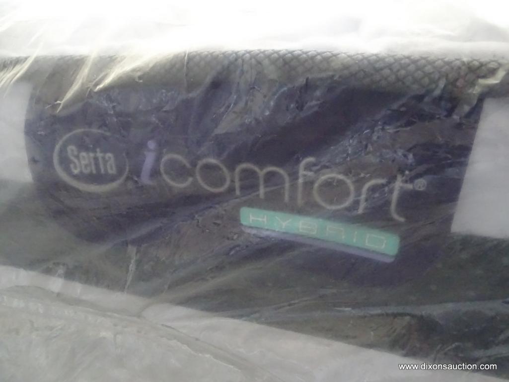 NEW SERTA KING SIZE ICOMFORT HYBRID APPLAUSE II SERIES MATTRESS & SPLIT BOX SPRING SET. (THIS ITEM