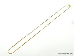 UNISEX 14K YELLOW GOLD 16" NECKLACE, 1.2 GRAMS.