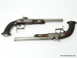 (SC) CASED PAIR OF FRENCH .50 CAL. DUELING PISTOLS BY F.P. PERIN LEPAGE CIRCA 1835. COMPLETE WITH