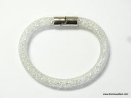 WHITE SWAROVSKI CRYSTAL BRACELET