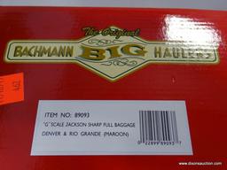 (H1) BACHMANN BIG HAULERS ITEM# 89093 JACKSON SHARP FULL BAGGAGE CAR DENVER & RIO GRANDE (MAROON).