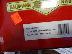 (H1) BACHMANN BIG HAULERS ITEM# 89593 JACKSON SHARP PASSENGER CAR FULL BAGGAGE PENNSYLVANIA. "L".