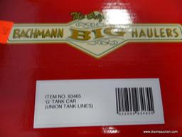 (H1) BACHMANN BIG HAULER ITEM# 93465 UNION TANK LINES TANK CAR. G SCALE.