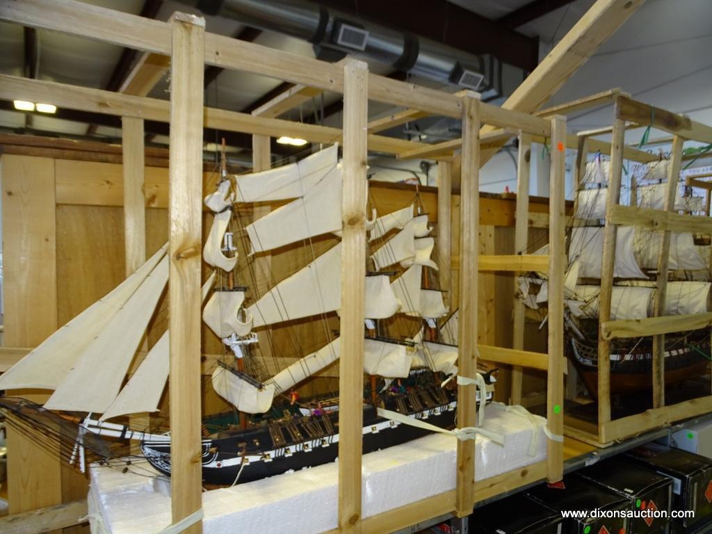 BEAUTIFUL SCALE MODEL OF THE U.S.S. CONSTITUTION. PART OF THE UNITED STATES NAVAL FLEET NAMED BY