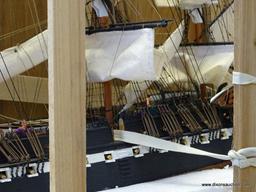 BEAUTIFUL SCALE MODEL OF THE U.S.S. CONSTITUTION. PART OF THE UNITED STATES NAVAL FLEET NAMED BY