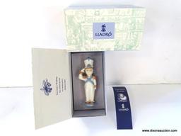 LLADRO TOY SOLDIER. ITEM# 06345. 4.75" TALL. IN THE ORIGINAL BOX WITH OUTER SLEEVE.