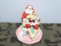 LEGEND OF SANTA CLAUS "A PURR-FECT CHRISTMAS" 554/7500. HAS COA: 8"x10"