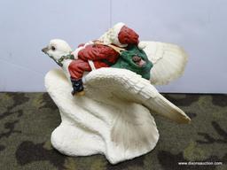 LEGEND OF SANTA CLAUS "SANTA RIDING THE DOVE" LIMITED EDITION WITH COA 135/7500: 7"x10"