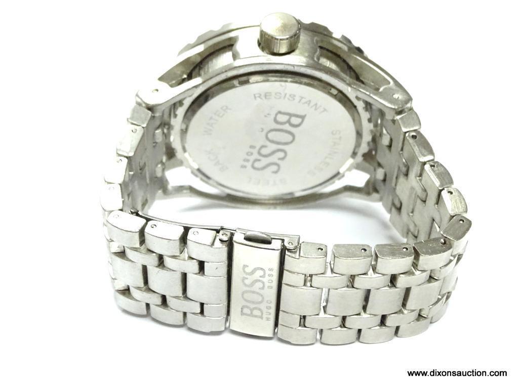 Hugo Boss large men's wrist watch this is a real statement watch measures 2 inches across the case