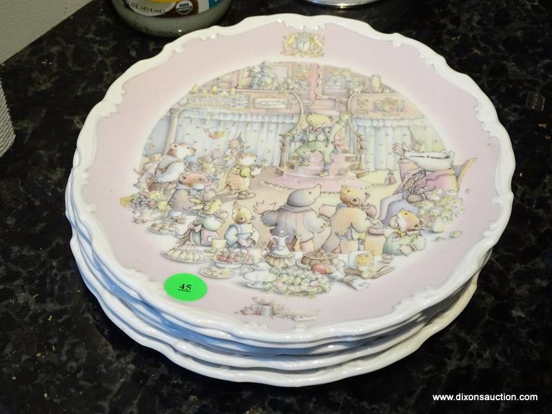 (K) 6 ROYAL DOULTON COLLECTOR PLATES. FROM THE WIND IN THE WILLOWS. 1980S.