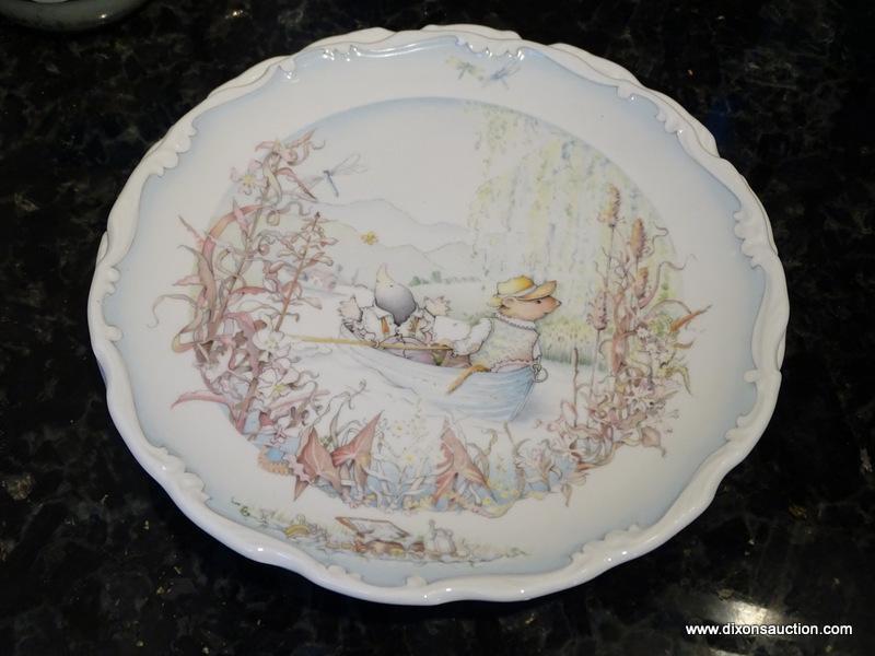 (K) 6 ROYAL DOULTON COLLECTOR PLATES. FROM THE WIND IN THE WILLOWS. 1980S.