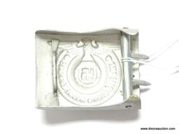 German World War II Waffen SS Enlisted Mans Combat Belt Buckle. The front reads "Meine Ehre heist