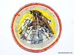 USAAF World War II Army Air Force Fighter Squadron Flight Jacket Patch. Measures 5 1/2" in diameter.
