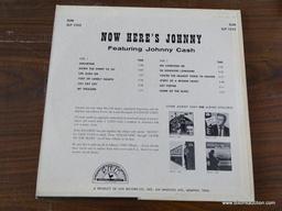 Now Here's Johnny Cash on Sun Records SLP 1255, VGC, Side #1 Sugartime, Side #2 Oh Lonesome Me