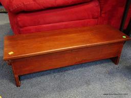 (ROW 1) CHERRY CHILDS BENCH: 29"x9.5"x8.5"