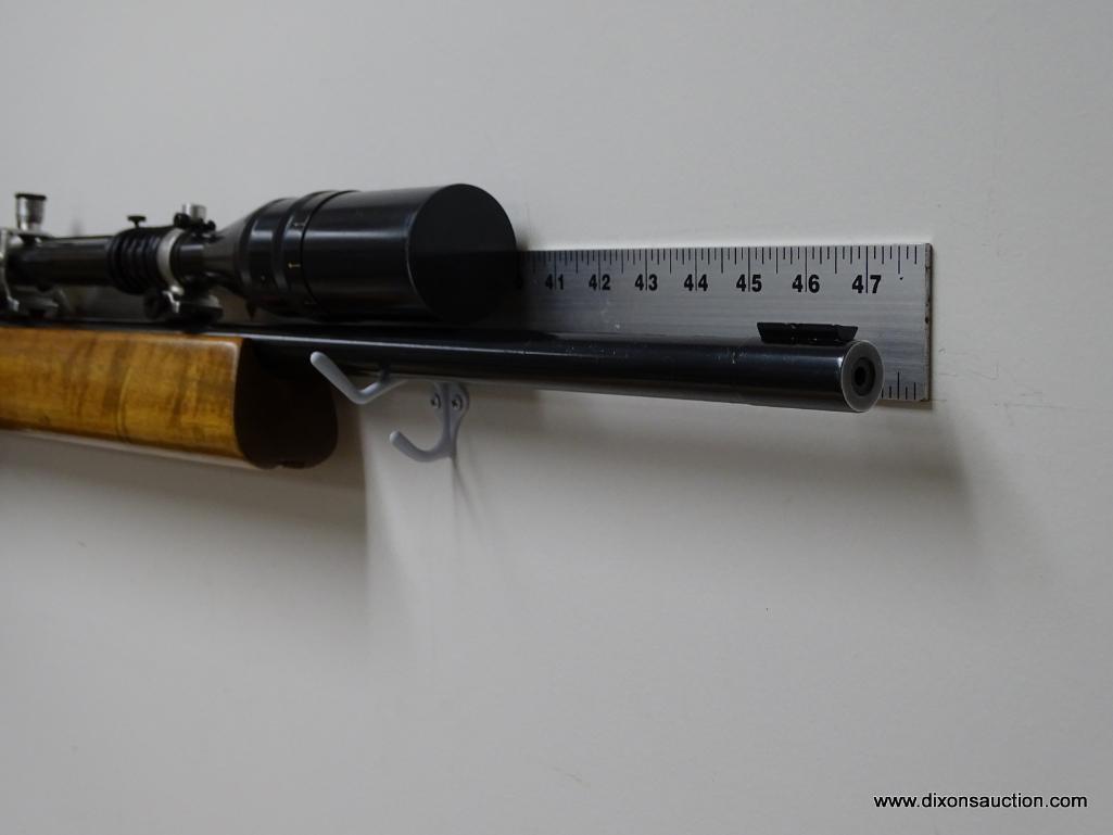 ANSCHUTZ MODELL MATCH 54 .22 LR SINGLE SHOT. #89737. 26'' BULL BARREL. MATCHING SERIAL NUMBERS. HAS