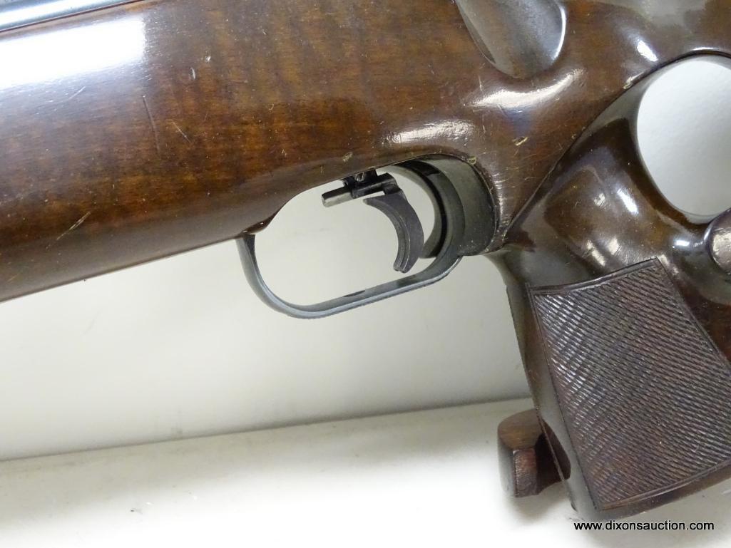 ANSCHUTZ MODEL 54 MATCH RIFLE #1413 .22 LR SINGLE SHOT. 26 INCH BULL BARREL. 1404 - 48 TRIGGER. WIDE