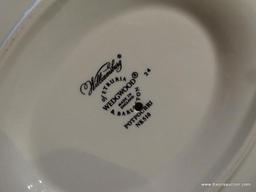 (KIT) 70 PIECES OF WEDGWOOD CHINA IN THE "POTPOURRI" PATTERN: 11 DINNER PLATES. 17 DESSERT PLATES. 8