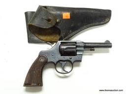 COLT'S MFG. CO. OFFICIAL POLICE .38 SPECIAL CTG SIX SHOT REVOLVER, S/N #790427. INCLUDES HOLSTER.