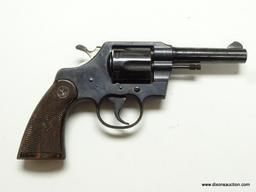 COLT'S MFG. CO. OFFICIAL POLICE .38 SPECIAL CTG SIX SHOT REVOLVER, S/N #790427. INCLUDES HOLSTER.