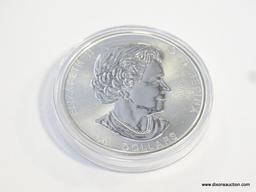 (CASE) 2017 50 DOLLAR CANADIAN .9999 FINE SILVER 10OZ ROUND IN HOLDER.