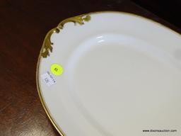 (A1) LIMOGES VINTAGE OVAL PLATTER WITH RIM CHIP. 13.5'' LONG