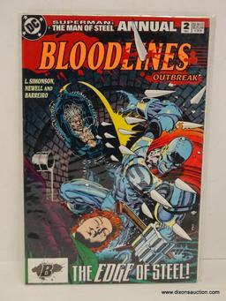 BLOODLINES OUTBREAK "THE EDGE OF STEEL" ISSUE NO. 2. 1993 B&B COVER PRICE $2.50 VGC