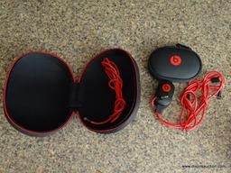 (K) MODEL B0500 BEATS STUDIO HEADPHONES, BEATS CHARGING CORD, BEATS CARRYING CASE