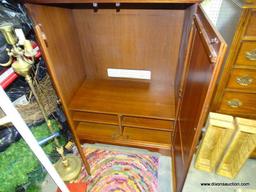 (ROW 2) ENTERTAINMENT CABINET WITH 5 INTERIOR SHELVES: 42"x23"x54.5"