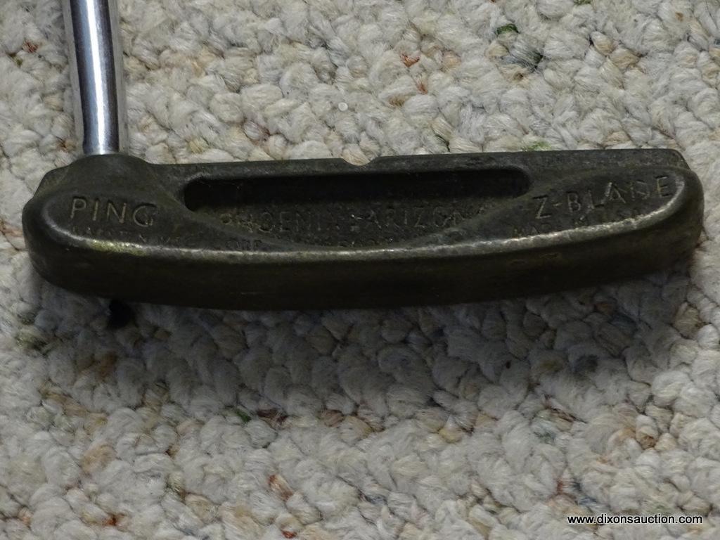 (GR) TZ PUTTER HEAD WITH PRECISION BALANCE. MADE IN THE USA. SHAFT IS DAMAGED