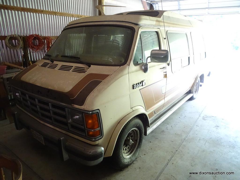 (GAR) VAN; 1987 DODGE RAM 250 VAN "CUSTOM". INTERIOR IS IN VERY GOOD CONDITION AND THE PAINT IS ALSO