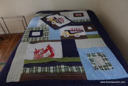 (BD4) HANDMADE CHILDS QUILT AND MATCHING PILLOW CASE