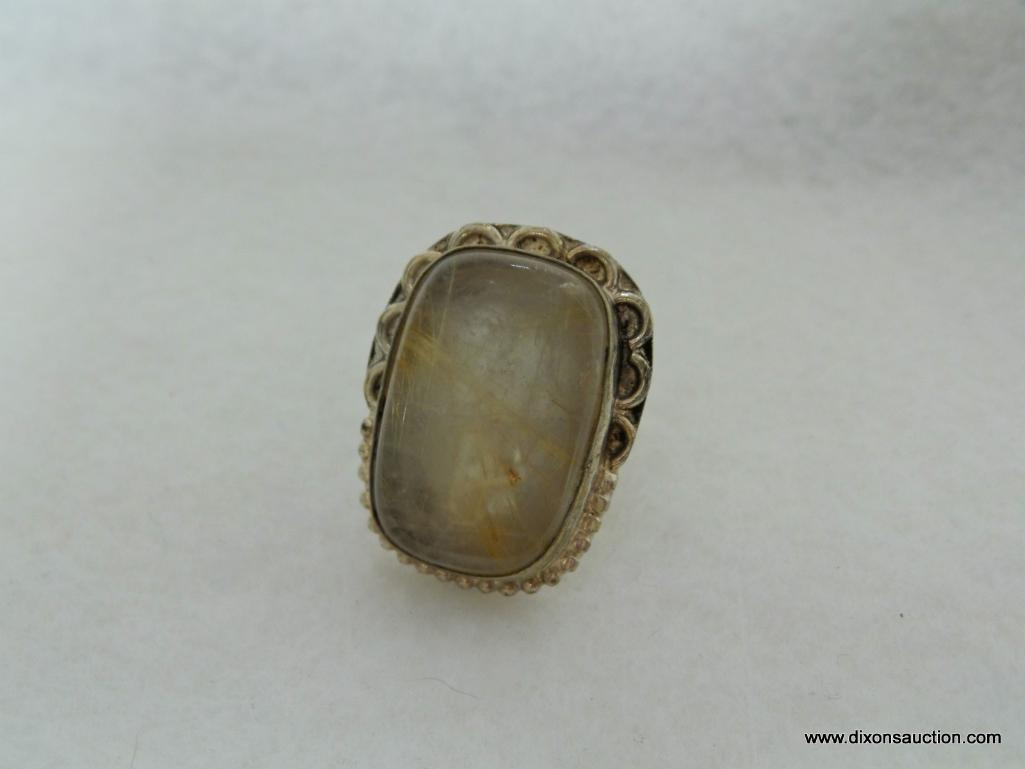 .925 LARGE STONE RING