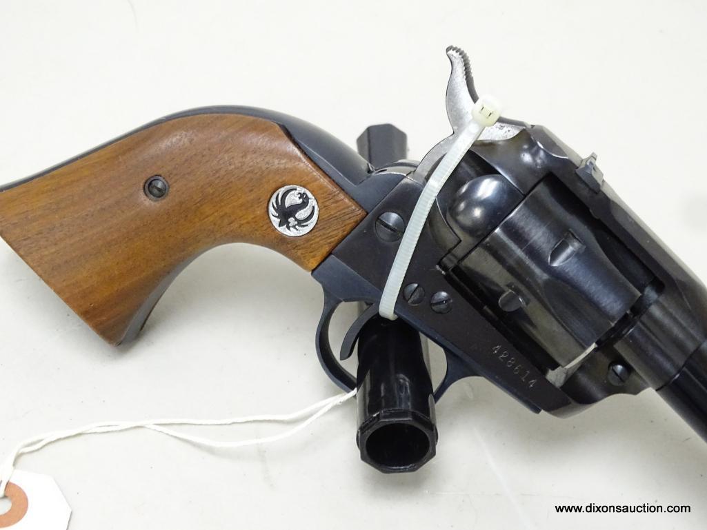 STURM RUGER SINGLE-SIX .22 CALIBER REVOLVER. 4 5/8" BARREL, EXTRA CYLINDER, INSTRUCTIONS AND PARTS