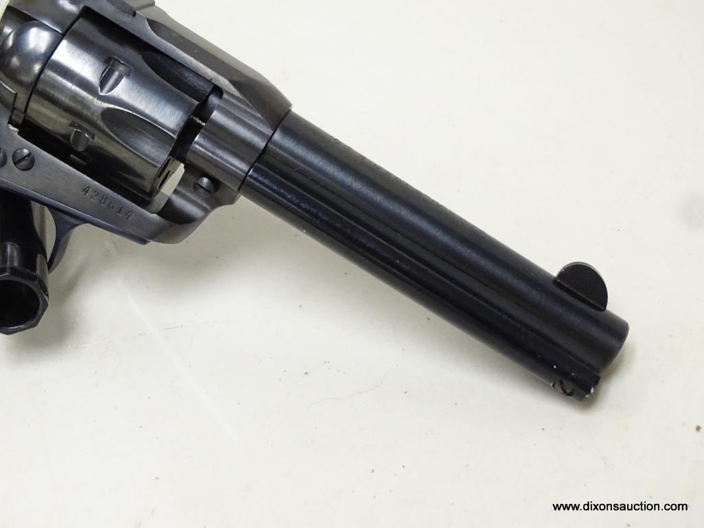 STURM RUGER SINGLE-SIX .22 CALIBER REVOLVER. 4 5/8" BARREL, EXTRA CYLINDER, INSTRUCTIONS AND PARTS