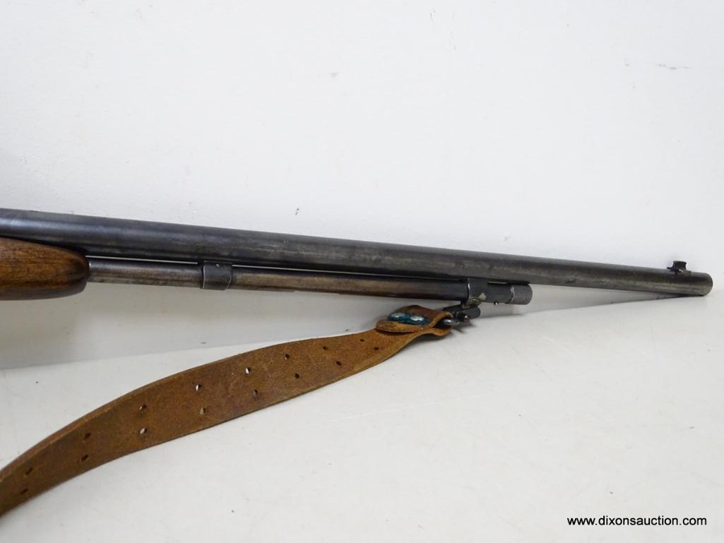 WINCHESTER MODEL 61 .22 CALIBER PUMP ACTION RIFLE WITH WEAVER V22 SCOPE AND SLING. SERIAL NUMBER